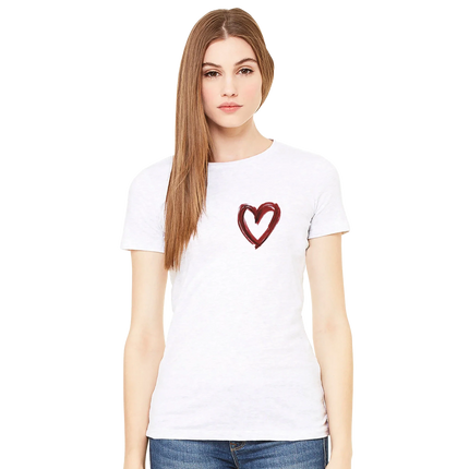 Collection image for: T-shirts femme cœurs minimalistes et abstraits