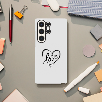 Collection image for: Coques Samsung calligraphie et cœur